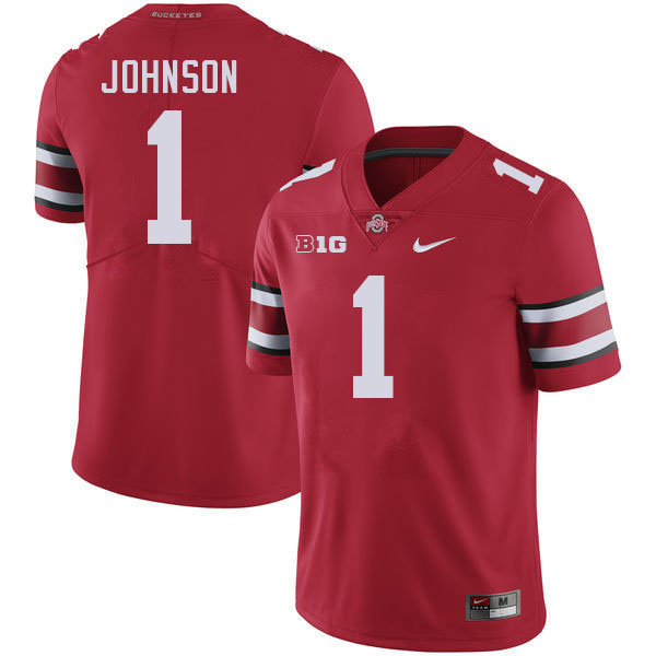 Men #1 Quinshon Judkins Ohio State Buckeyes College Football Jerseys Stitched-Red